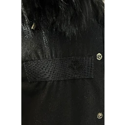 Black Cotton Women Jacket