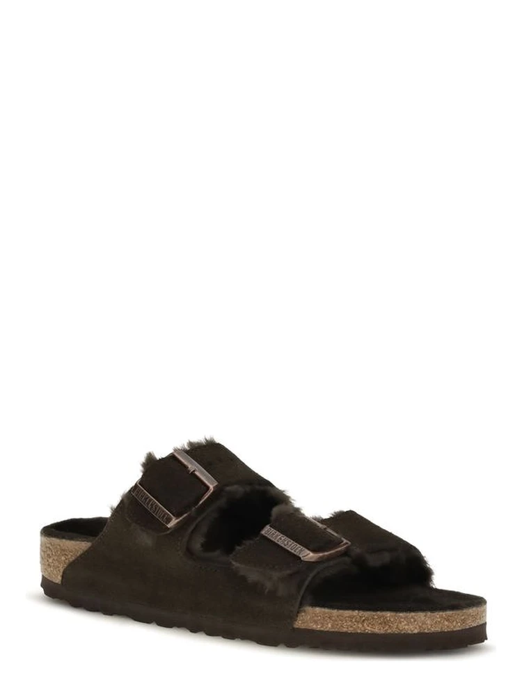 Brown Suede Leather Flat Sandals alternative