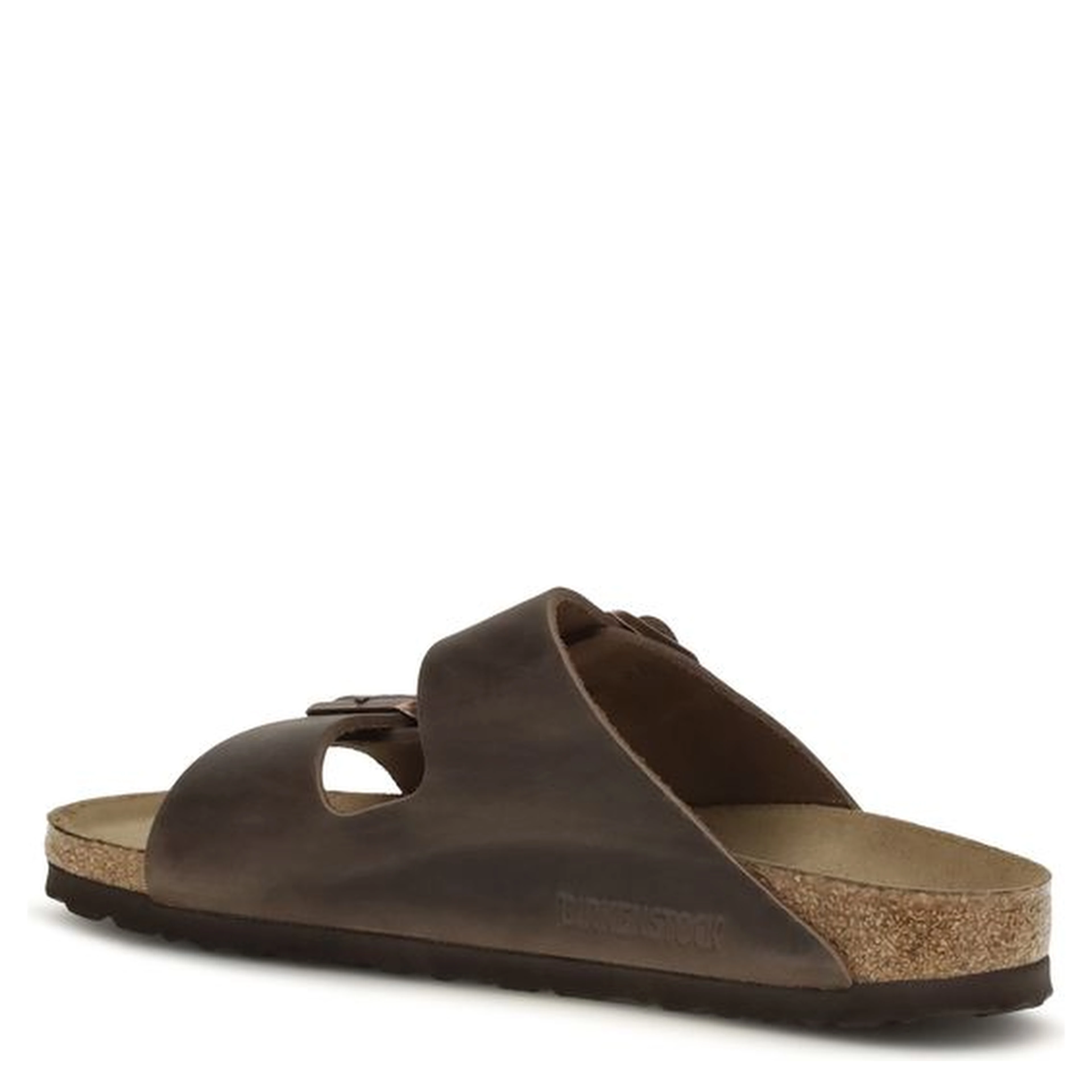 Brown Nubuc Leather Flat Sandals