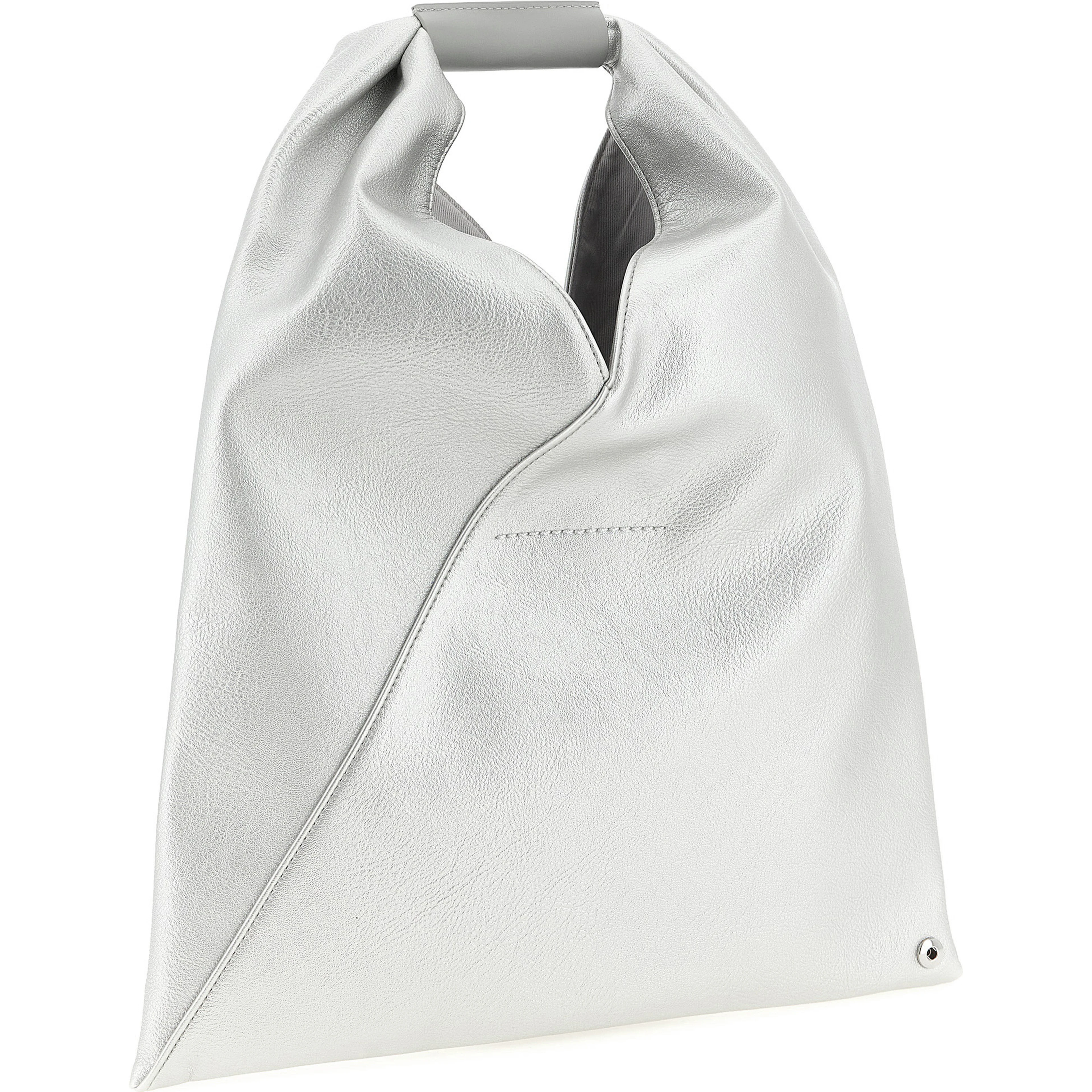 Silver Polyethylene Handbag