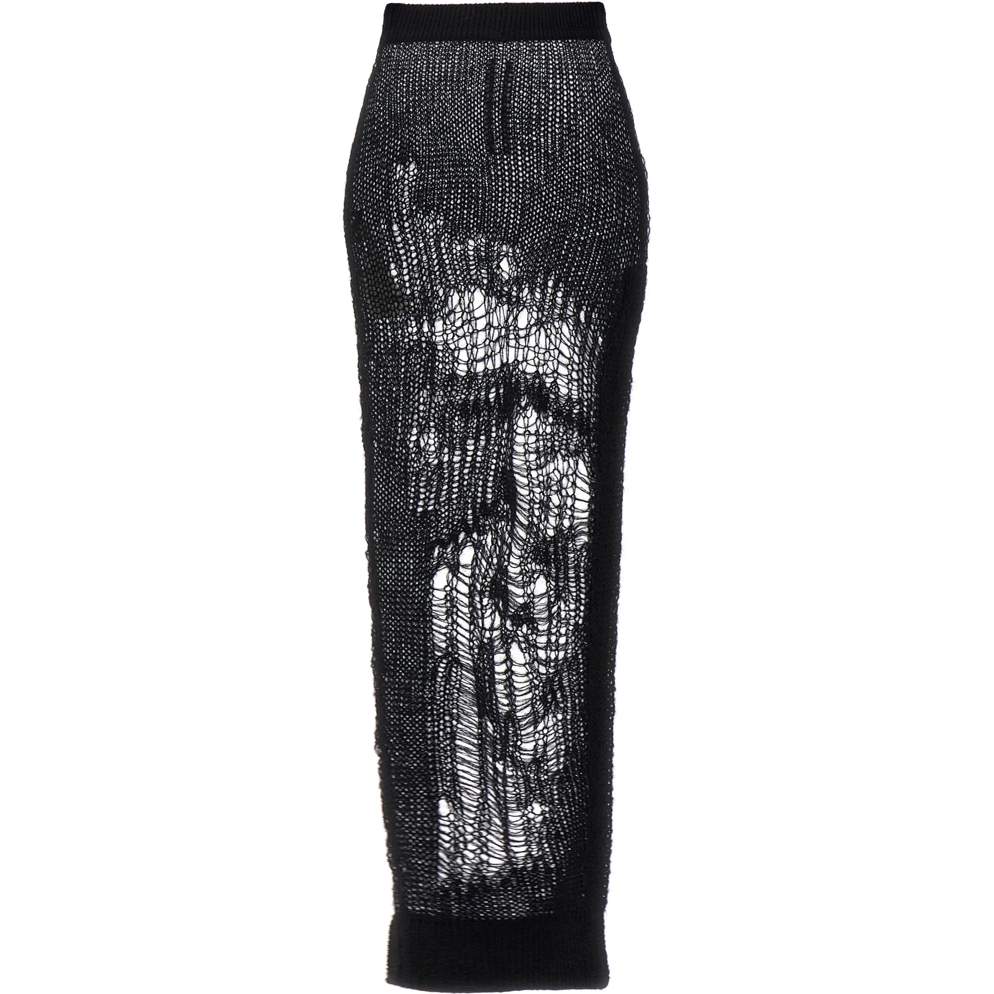 Black Nylon Mini Skirt
