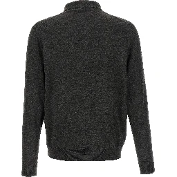 Gray Wool Polo Shirt