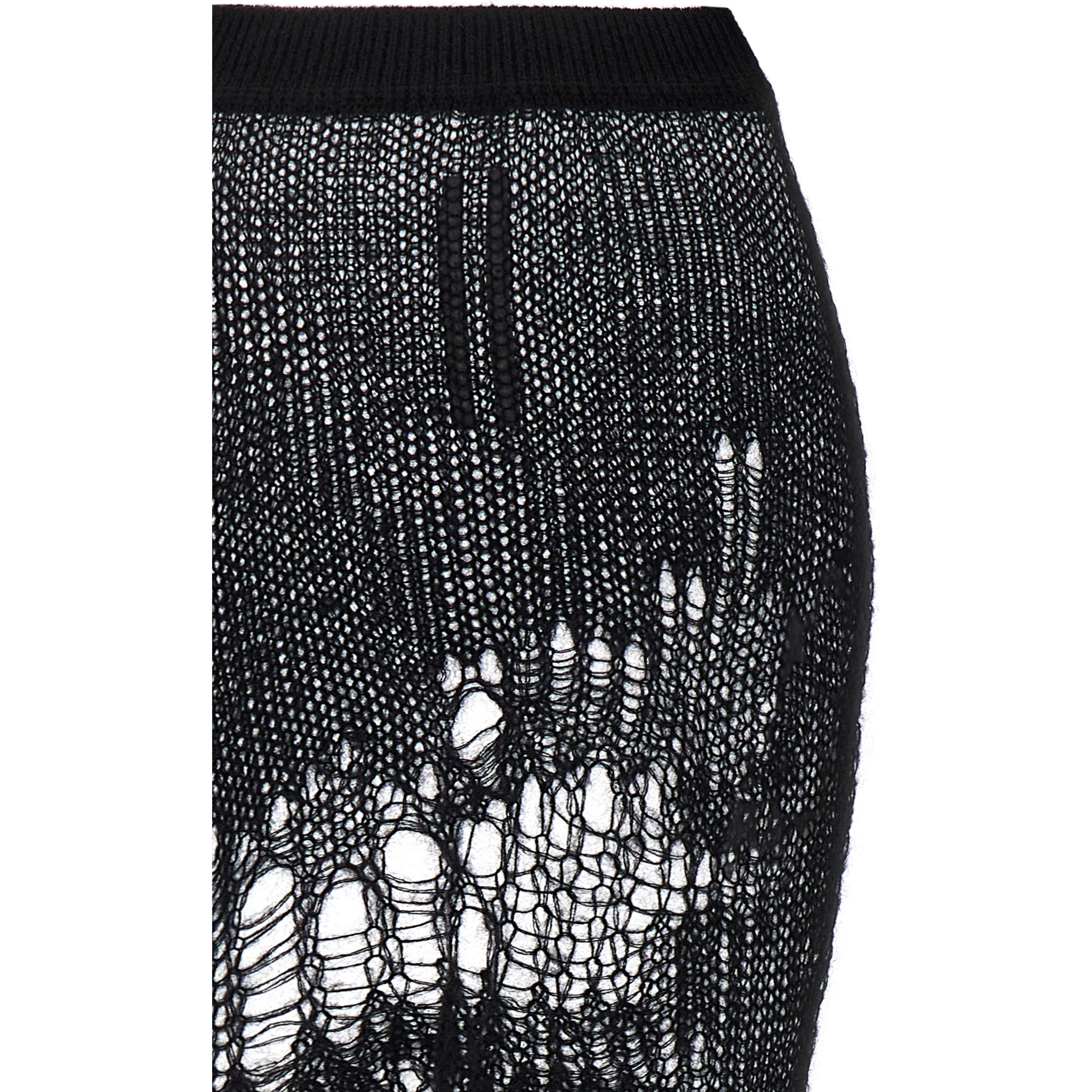 Black Nylon Mini Skirt