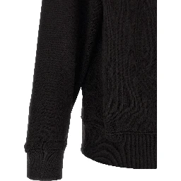 Black Cotton Sweatshirt