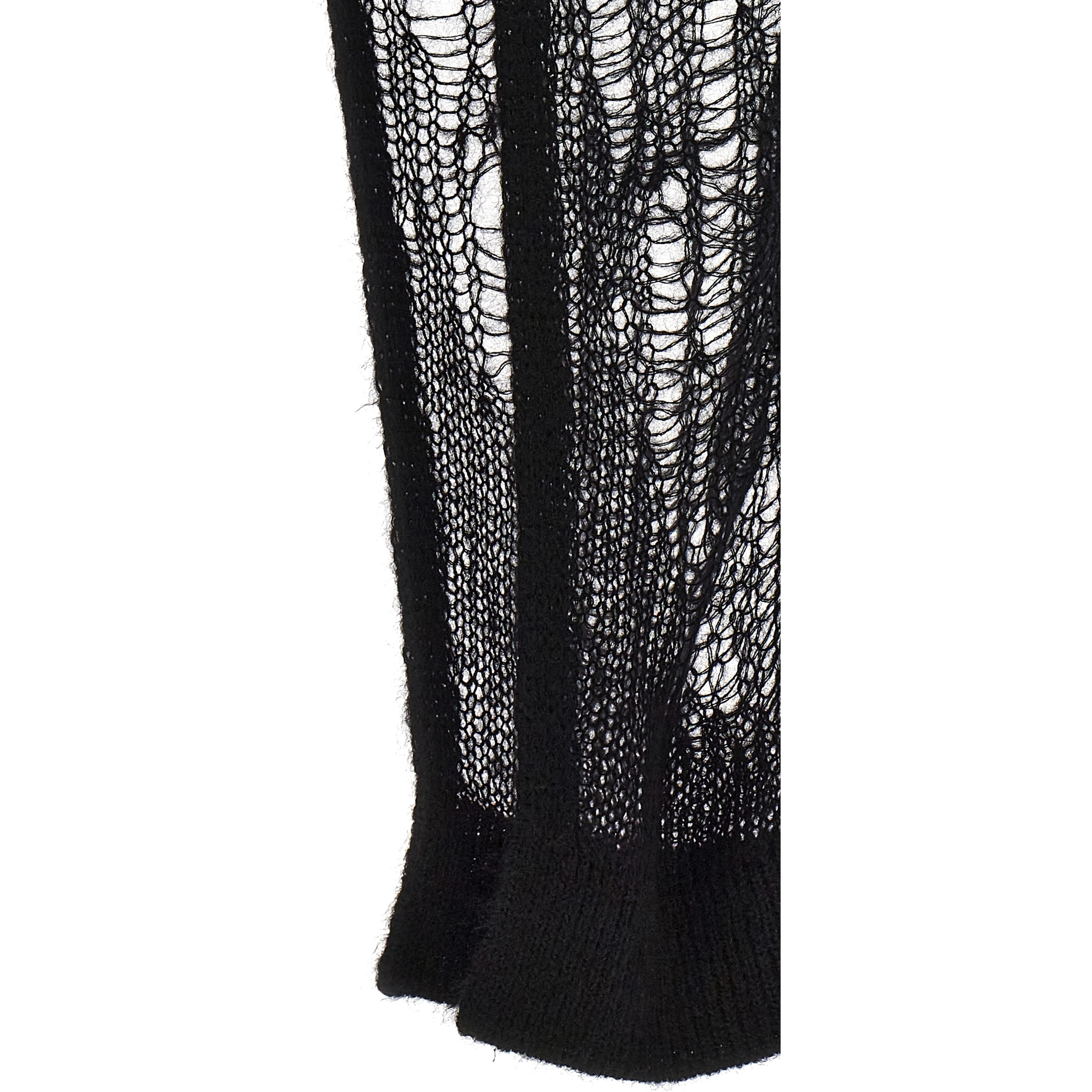 Black Nylon Mini Skirt