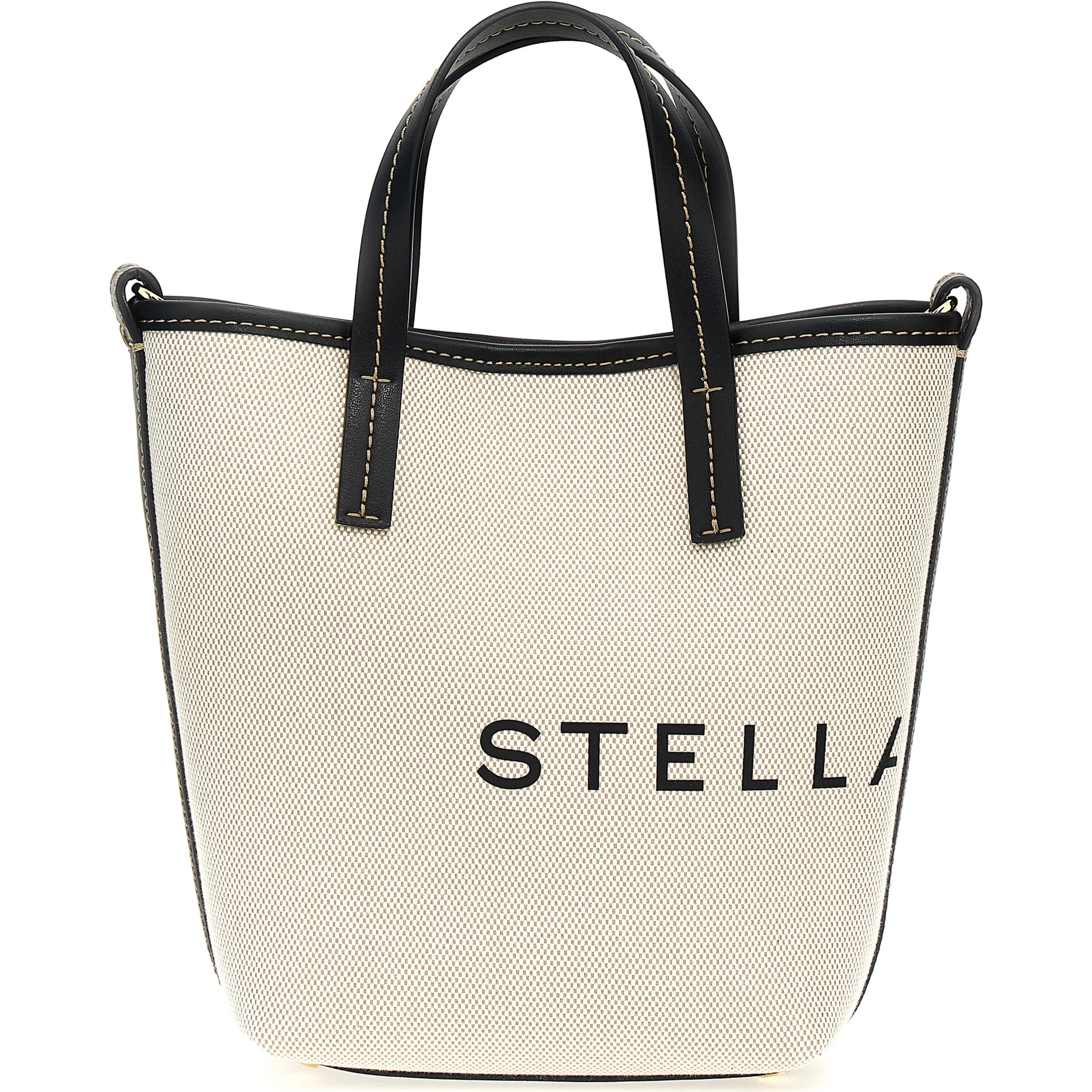 Beige Polyamide Tote Bag