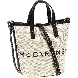 Beige Polyamide Tote Bag