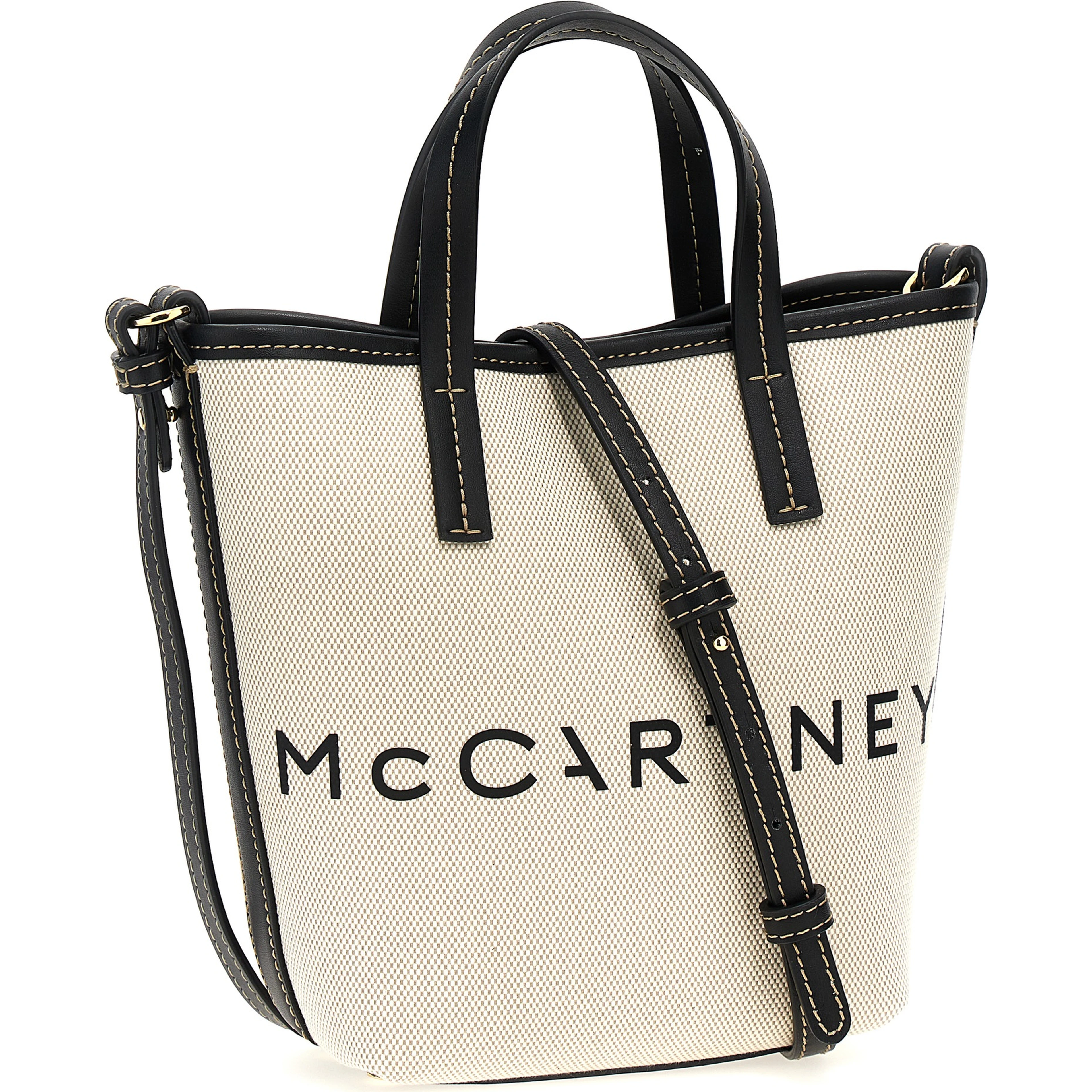 Beige Polyamide Tote Bag