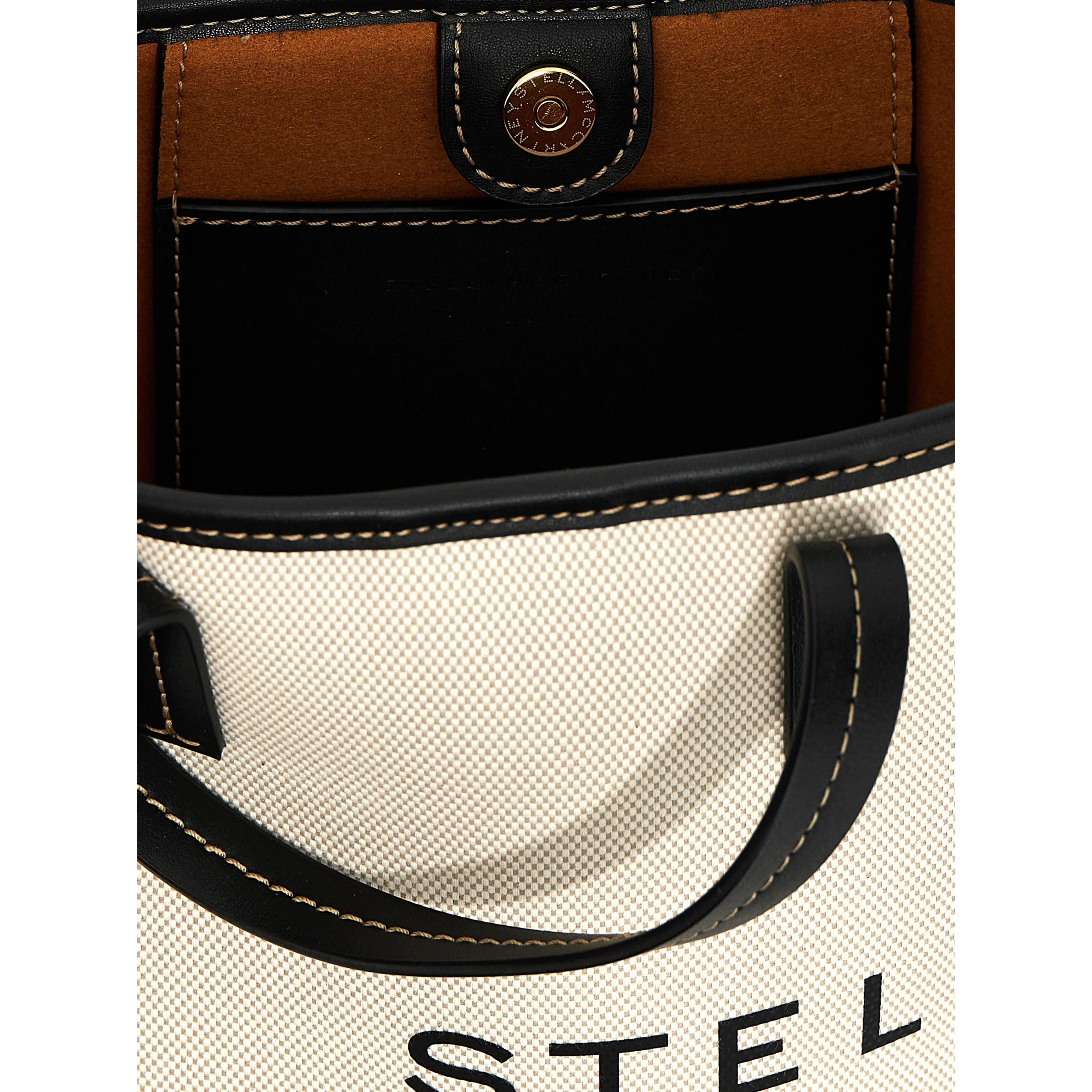Beige Polyamide Tote Bag