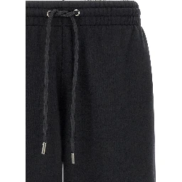Black Cotton Bermuda Shorts