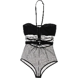 Black Polyamide Bodysuit