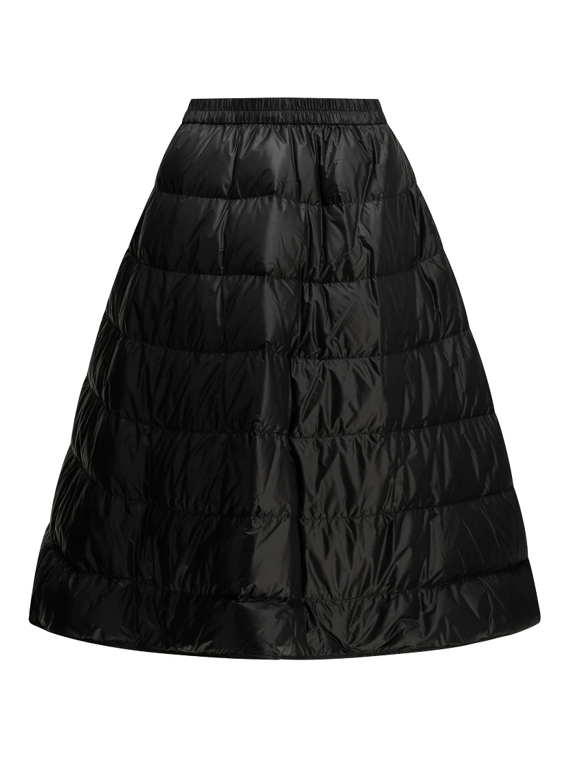Padded midi skirt