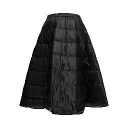 Padded midi skirt