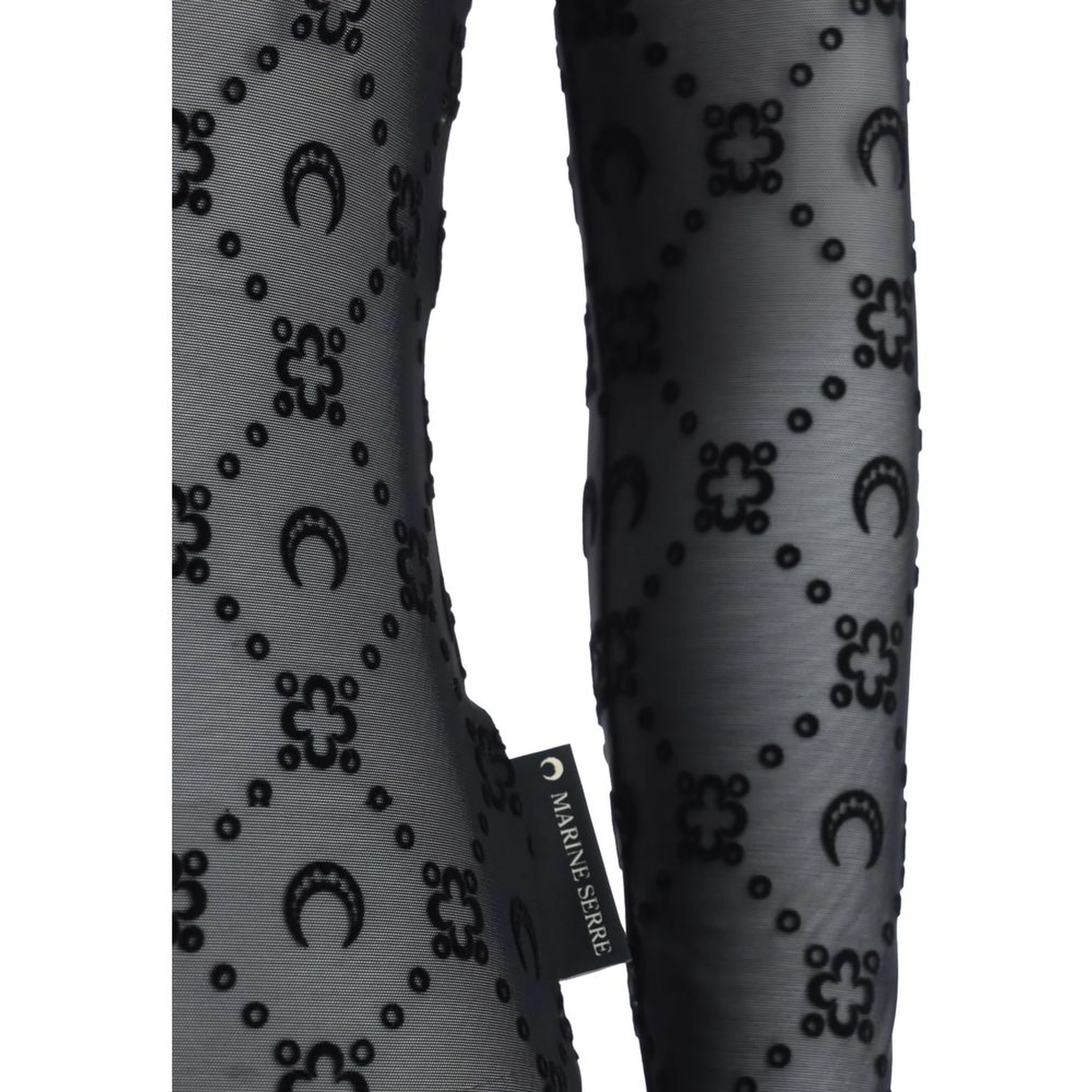 Black Polyamide Pattern Shirt