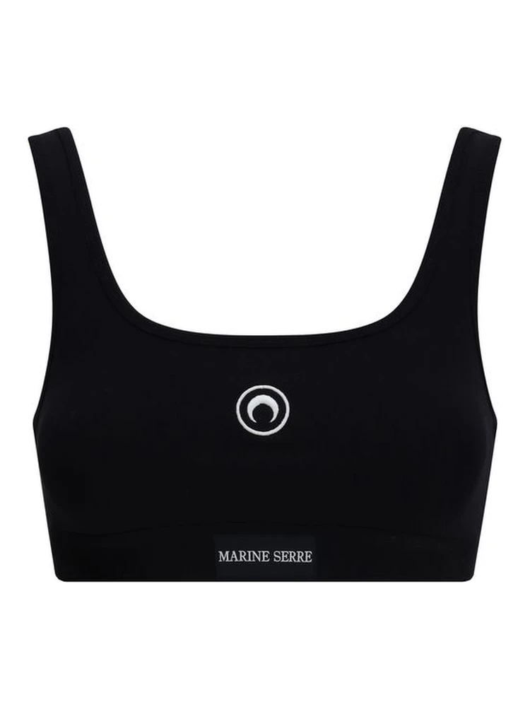 Black Cotton Sport Bra