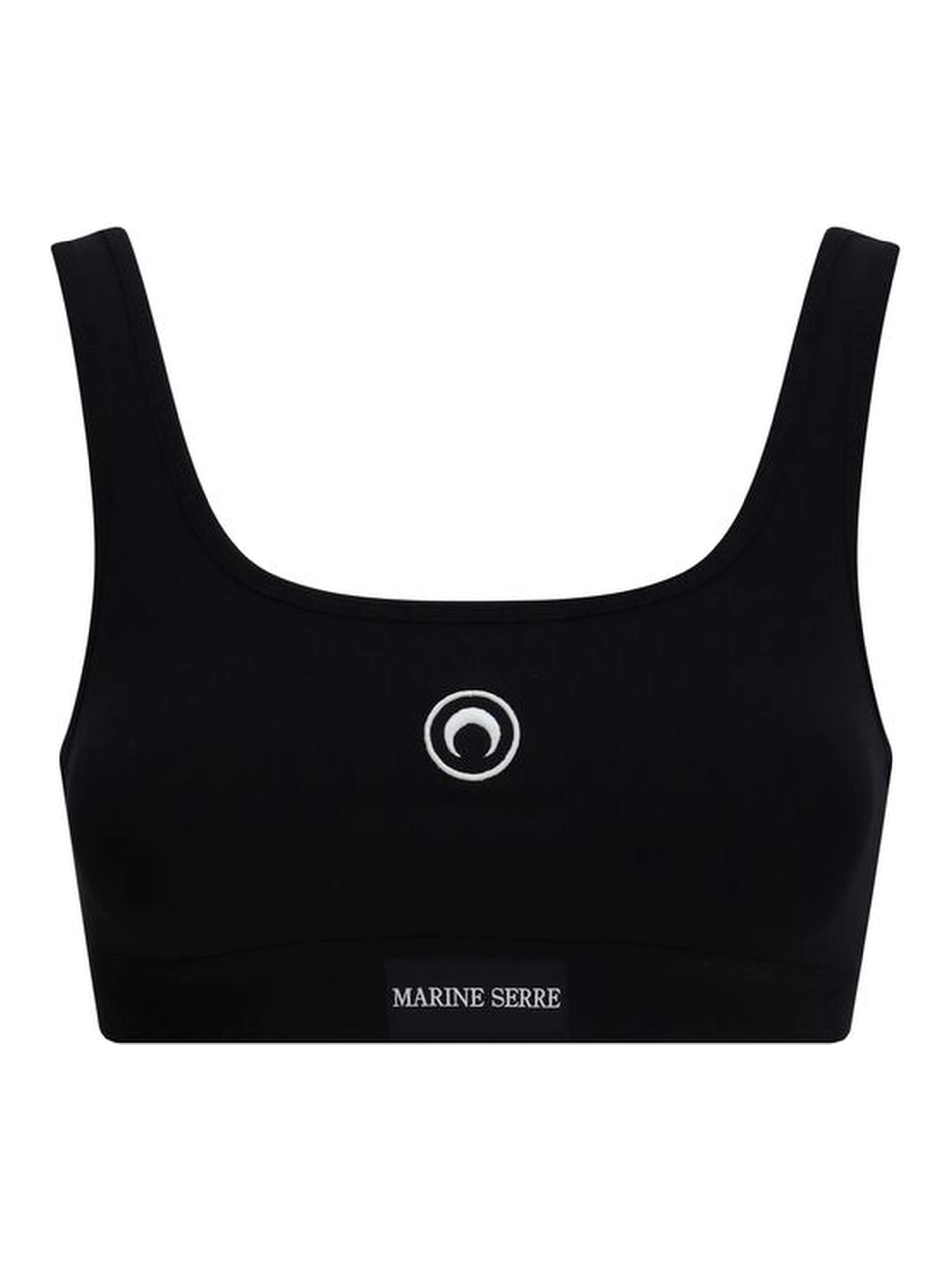 Black Cotton Sport Bra