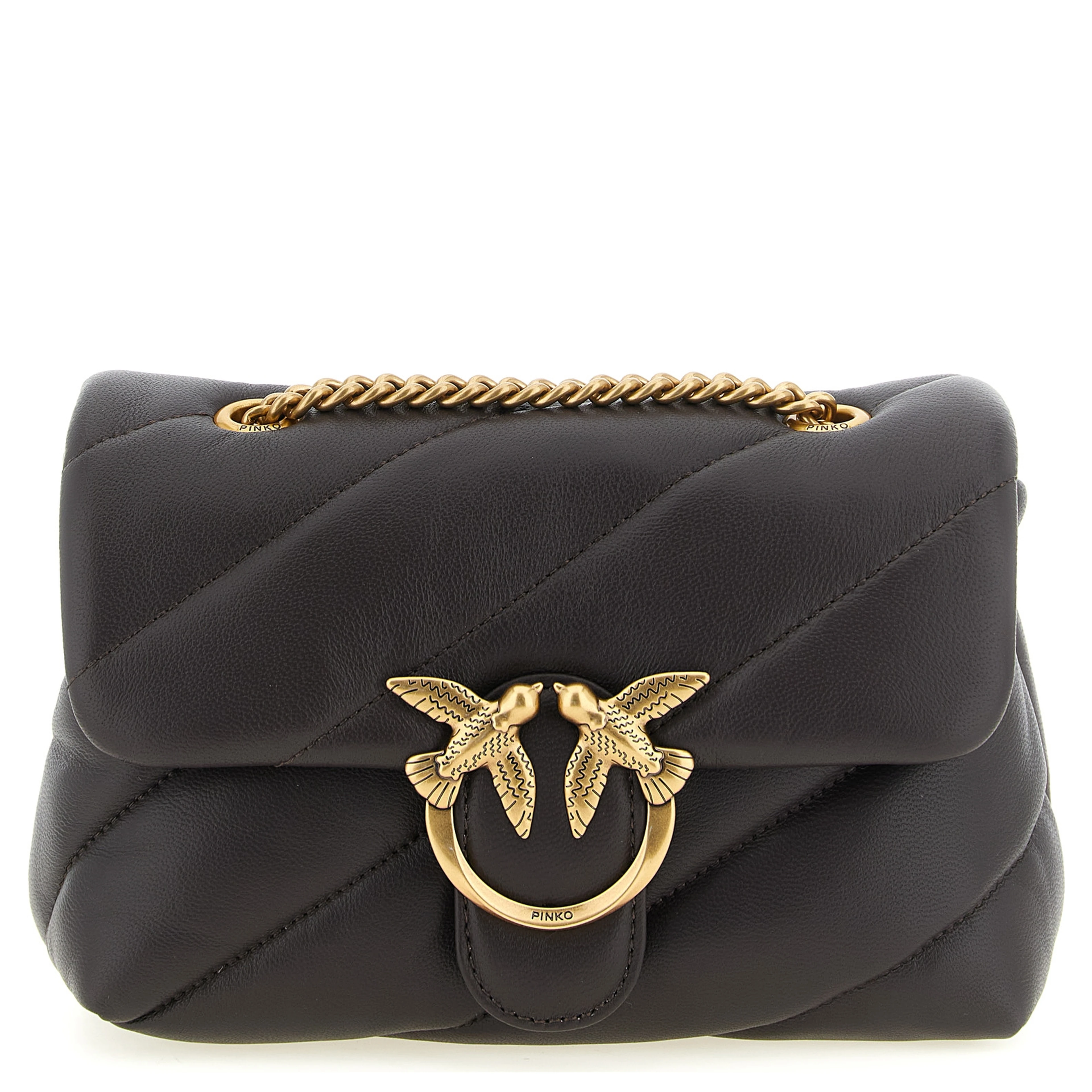Black Lamb Leather Crossbody Bag