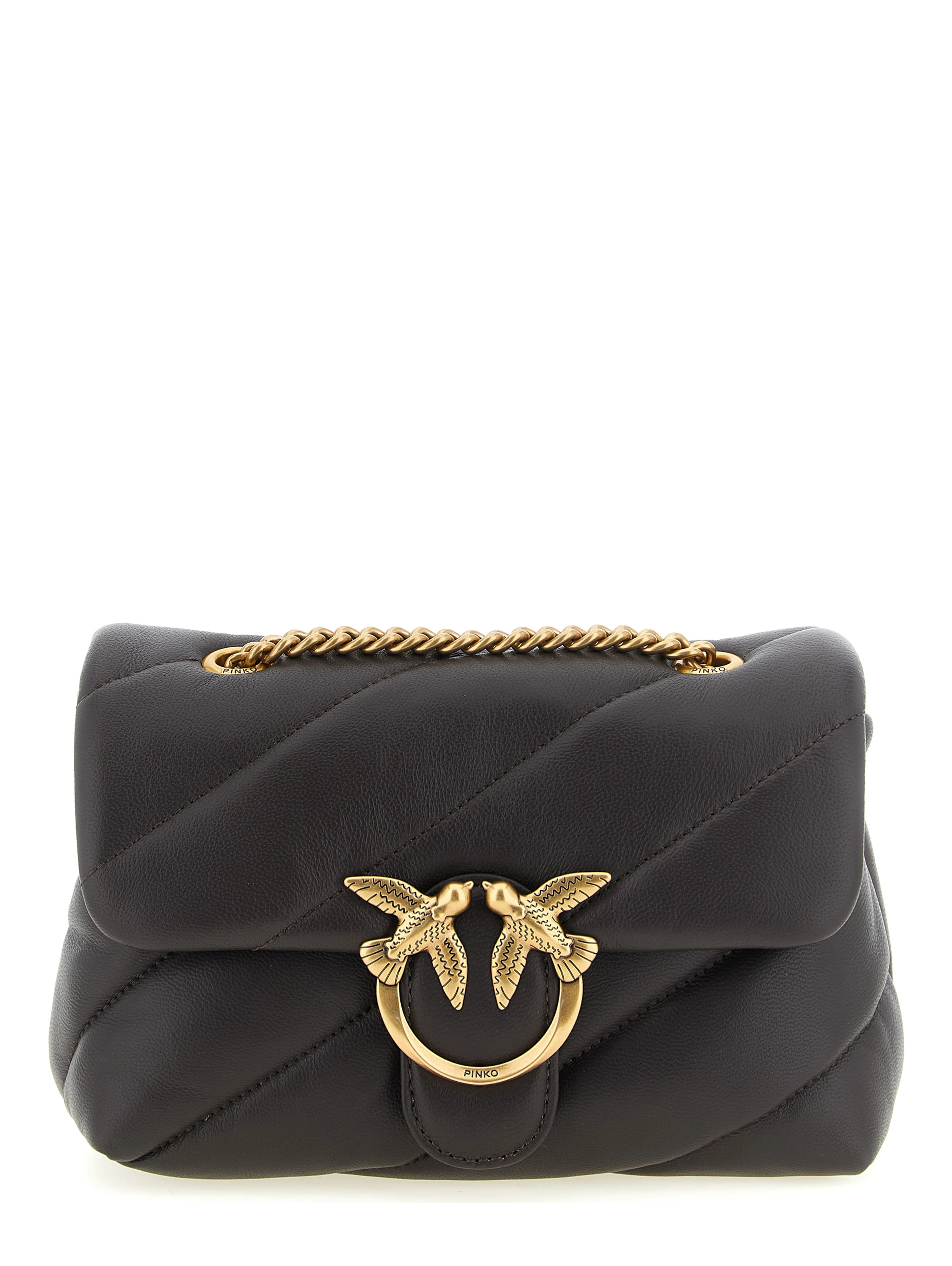 Black Lamb Leather Crossbody Bag