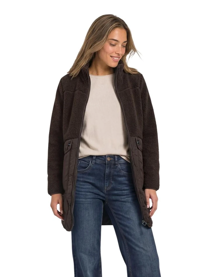 Brown Polyester Coat