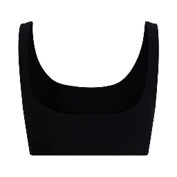 Black Cotton Sport Bra
