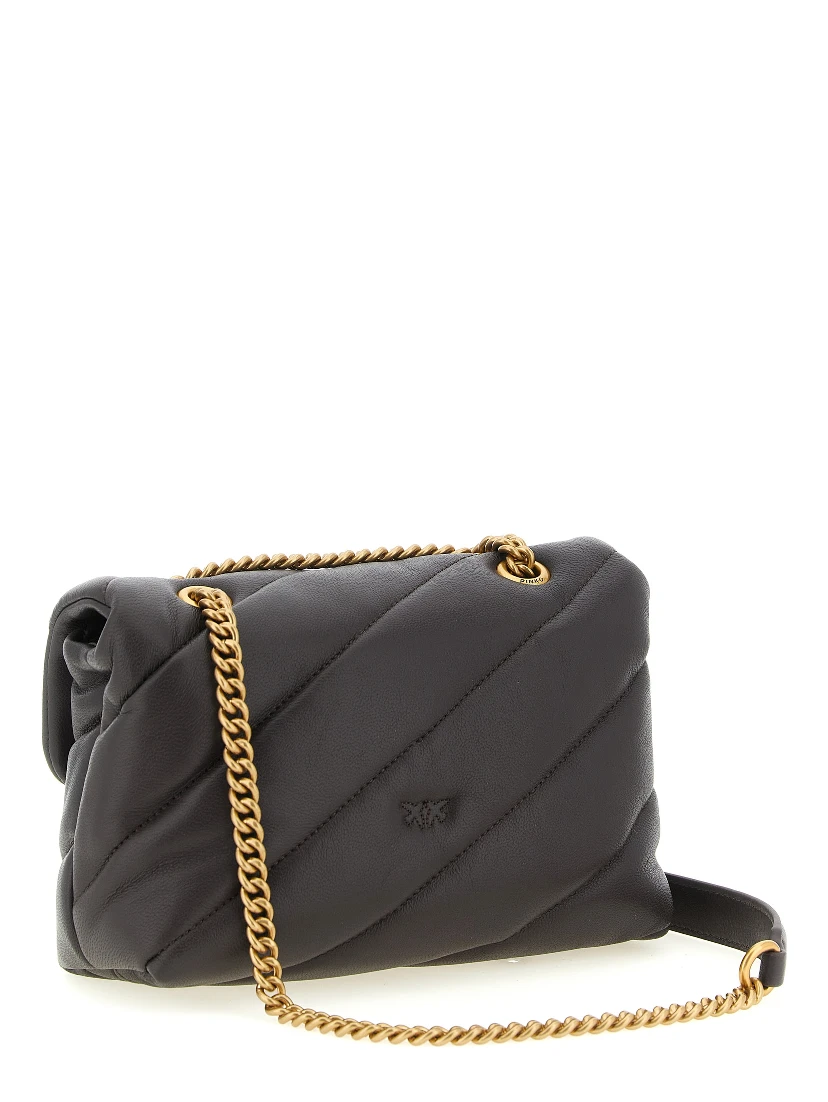 Black Lamb Leather Crossbody Bag