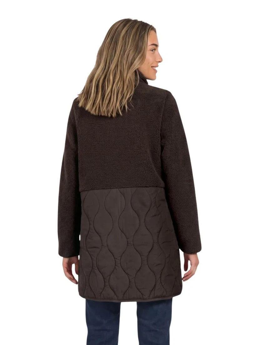 Brown Polyester Coat