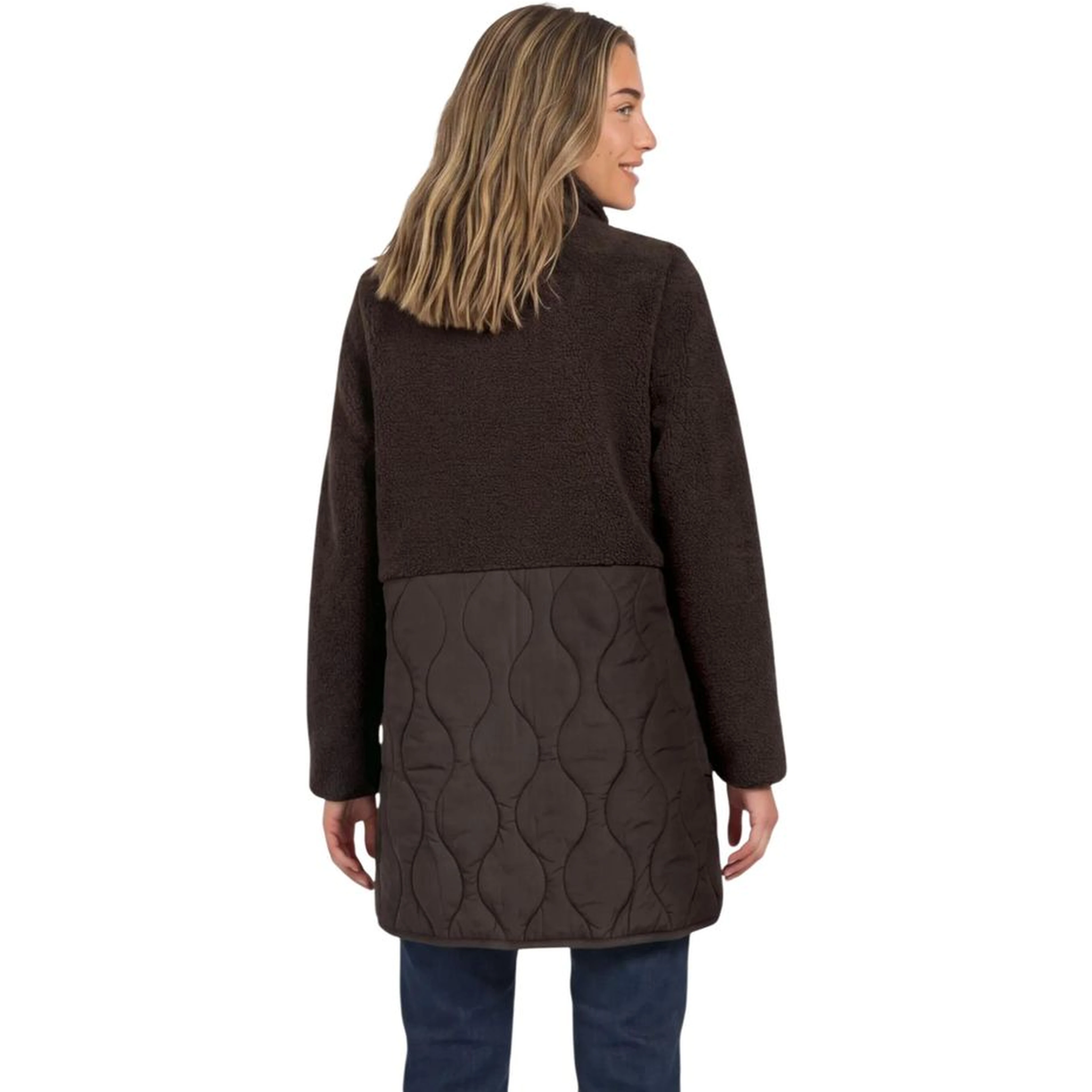 Brown Polyester Coat