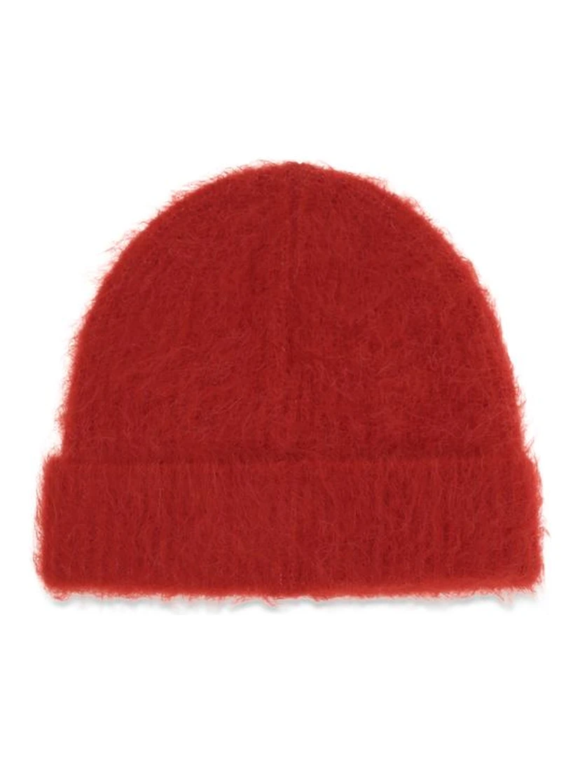 Red Alpaca Vicugna Pacos Beanie