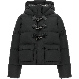 Black Polyamide Full-Length Jacket
