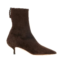 Brown Calfskin Ankle Boots