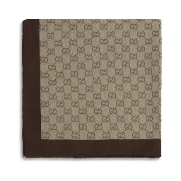 Beige Silk Foulard