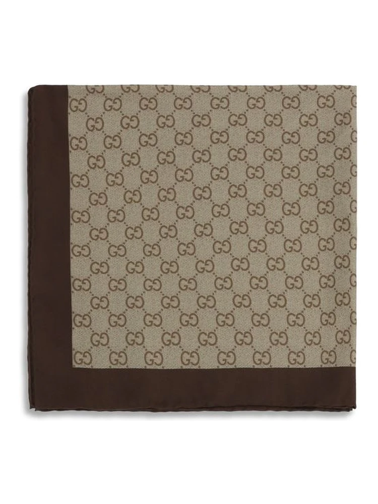 Beige Silk Foulard