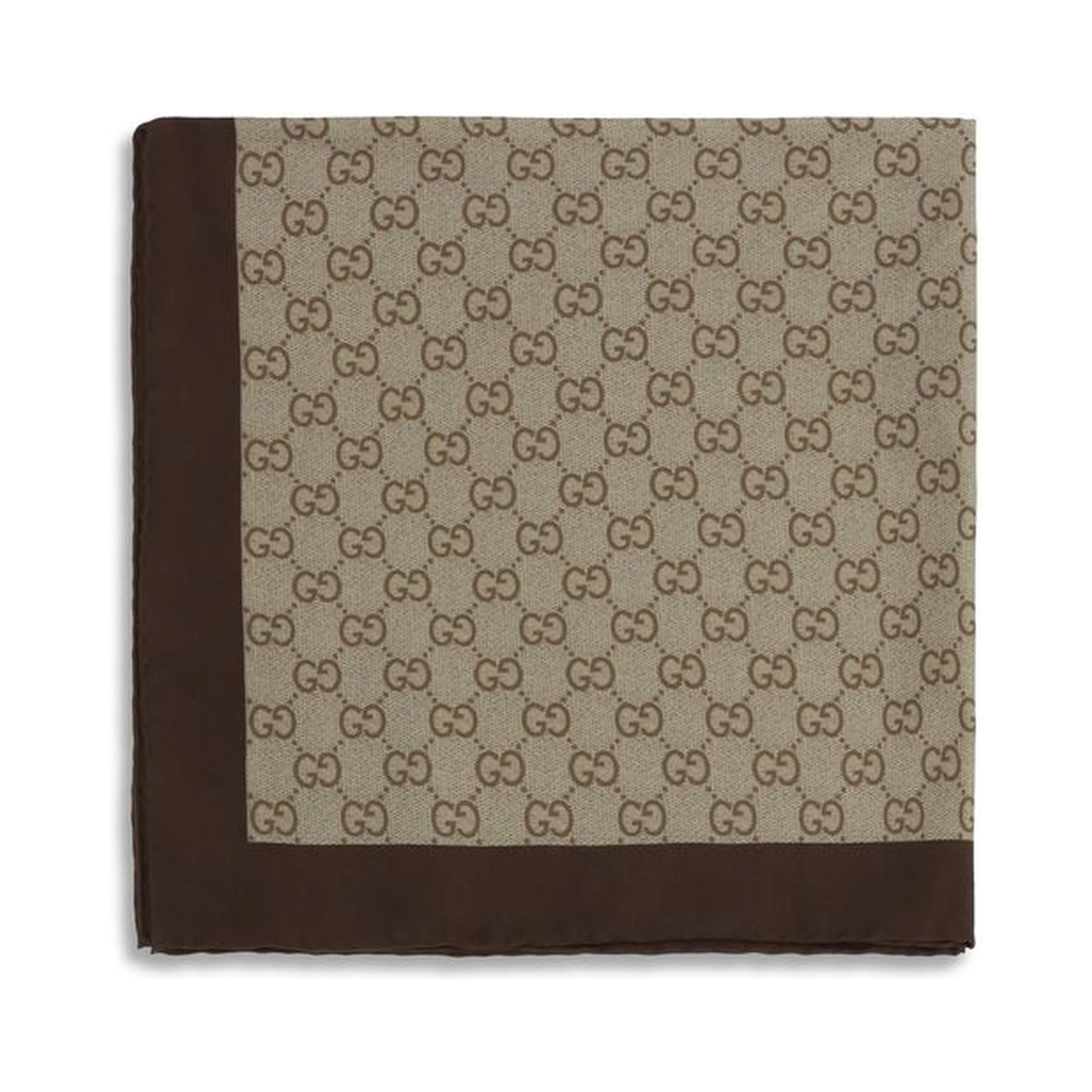 Beige Silk Foulard