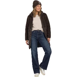 Brown Polyester Coat