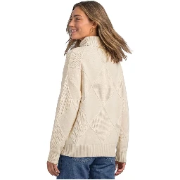 Cream Viscose Turtleneck
