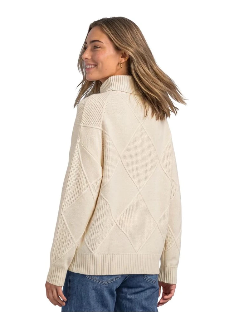 Cream Viscose Turtleneck alternative