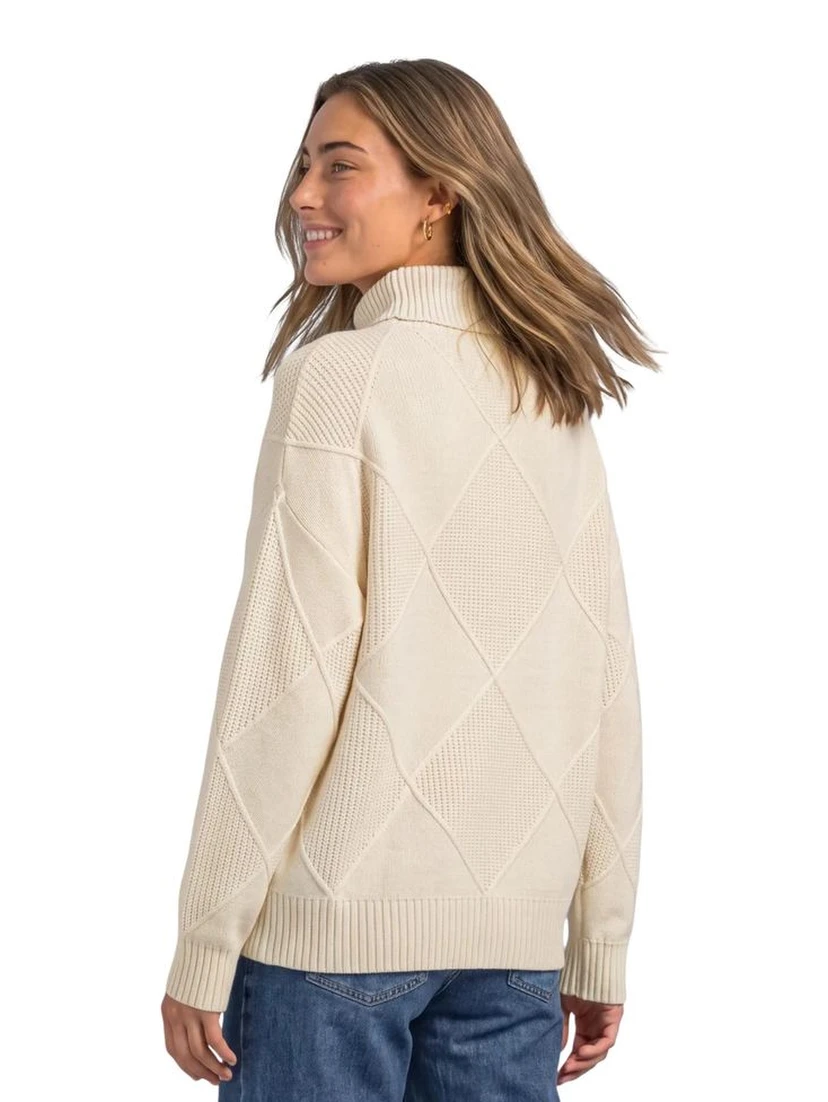 Cream Viscose Turtleneck
