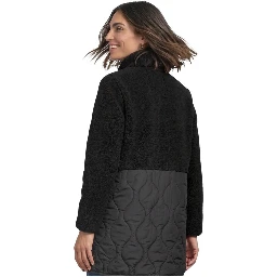 Black Polyester Coat