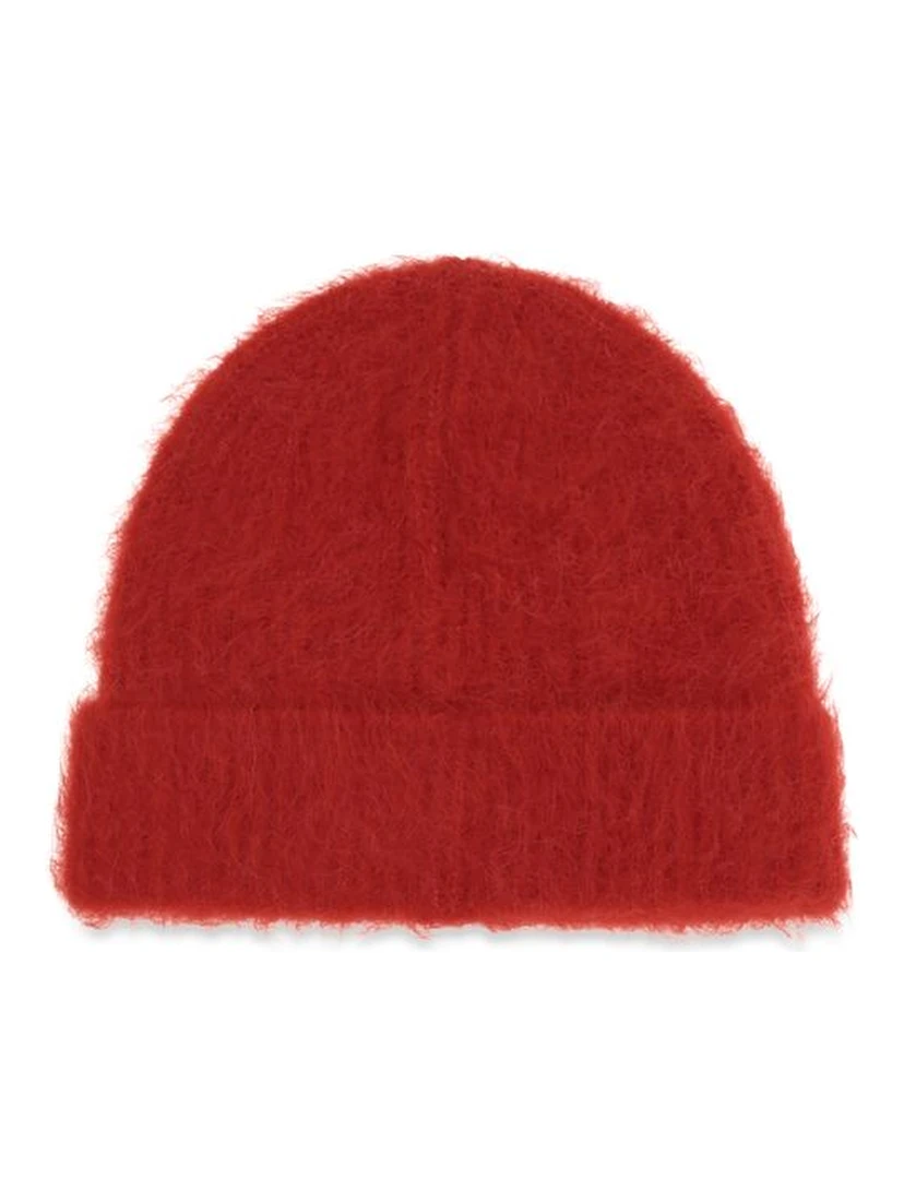 Red Alpaca Vicugna Pacos Beanie