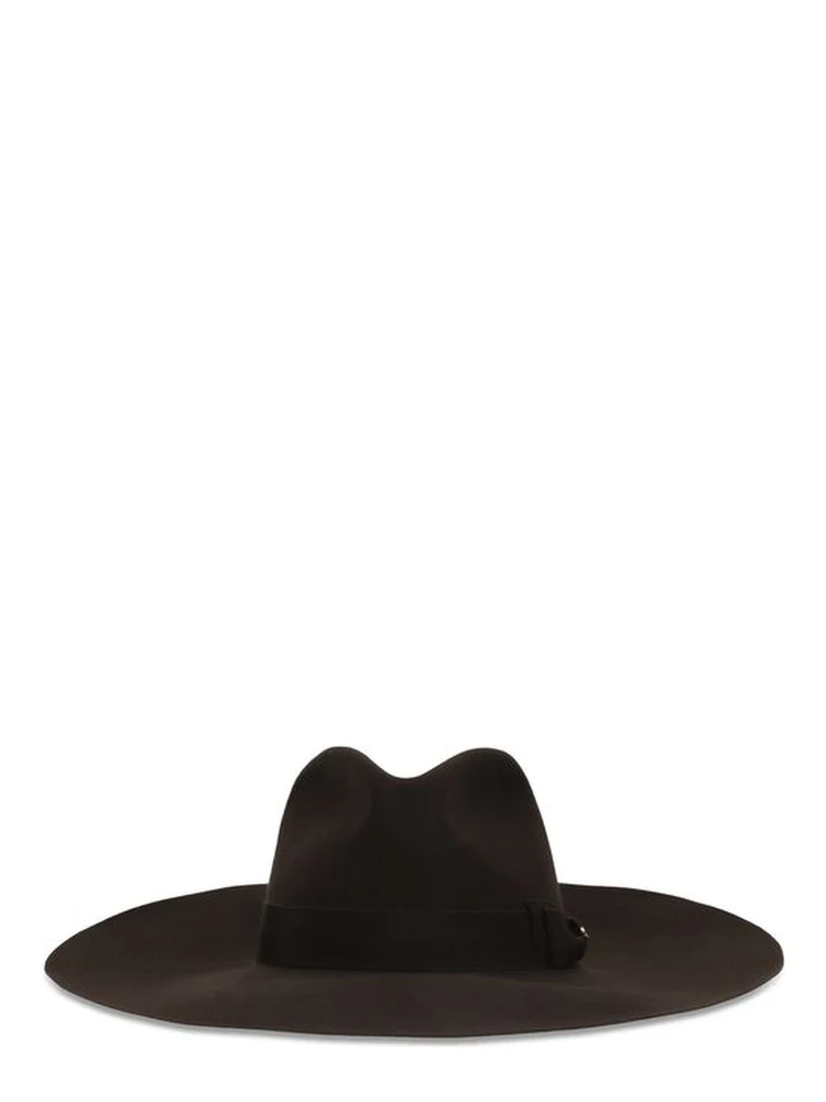 Brown Fabric Fedora