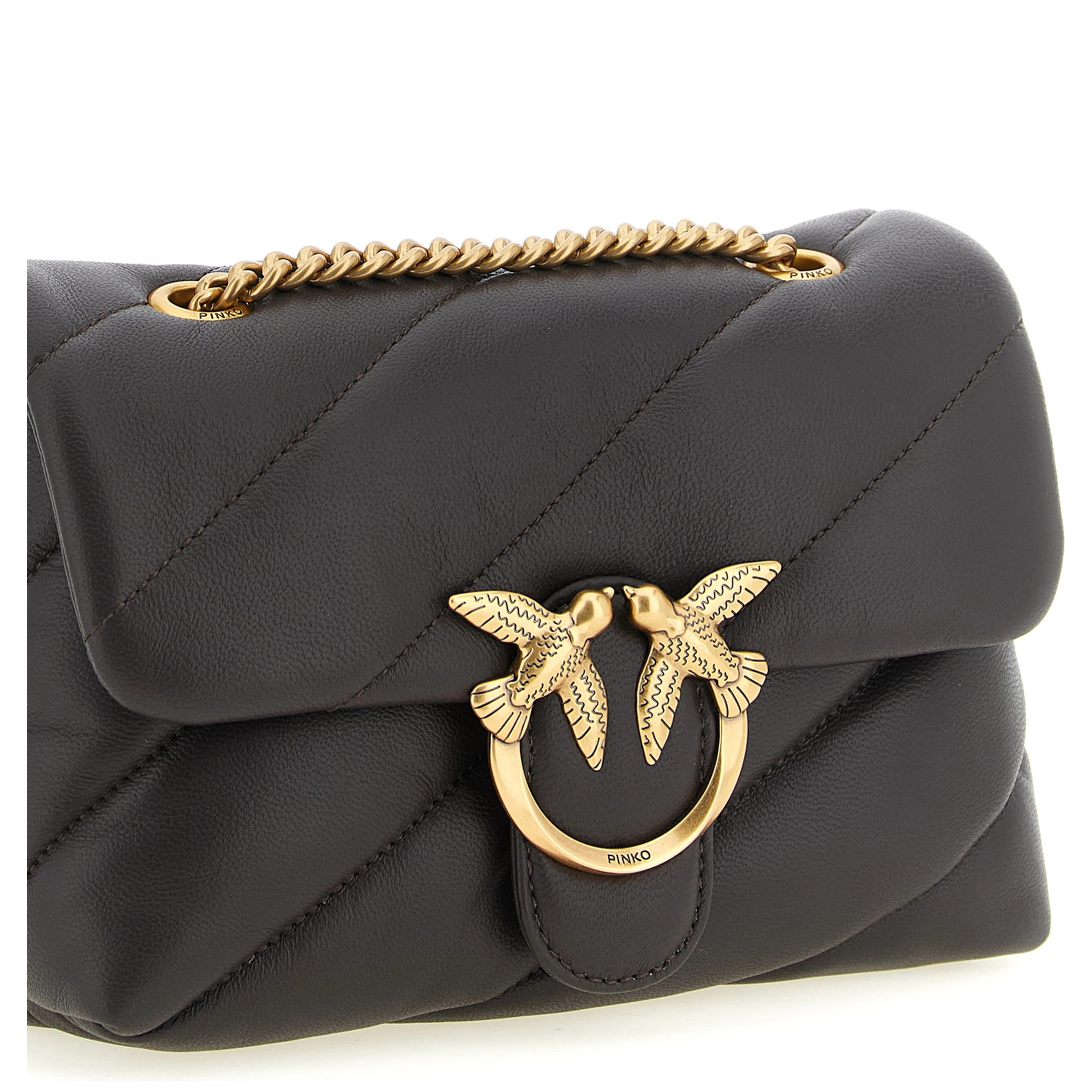 Black Lamb Leather Crossbody Bag