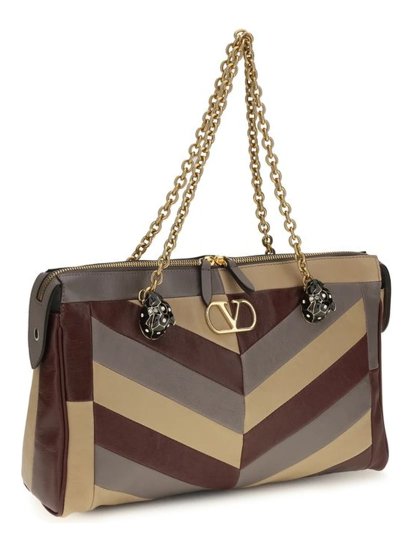 Multicolor Napa Leather / Calf Bos Taurus Shoulder Bag