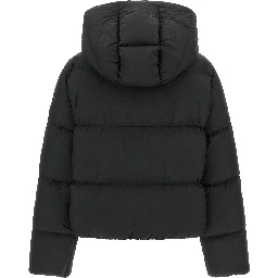 Black Polyamide Full-Length Jacket