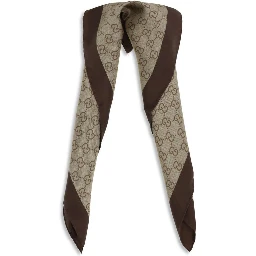 Beige Silk Foulard