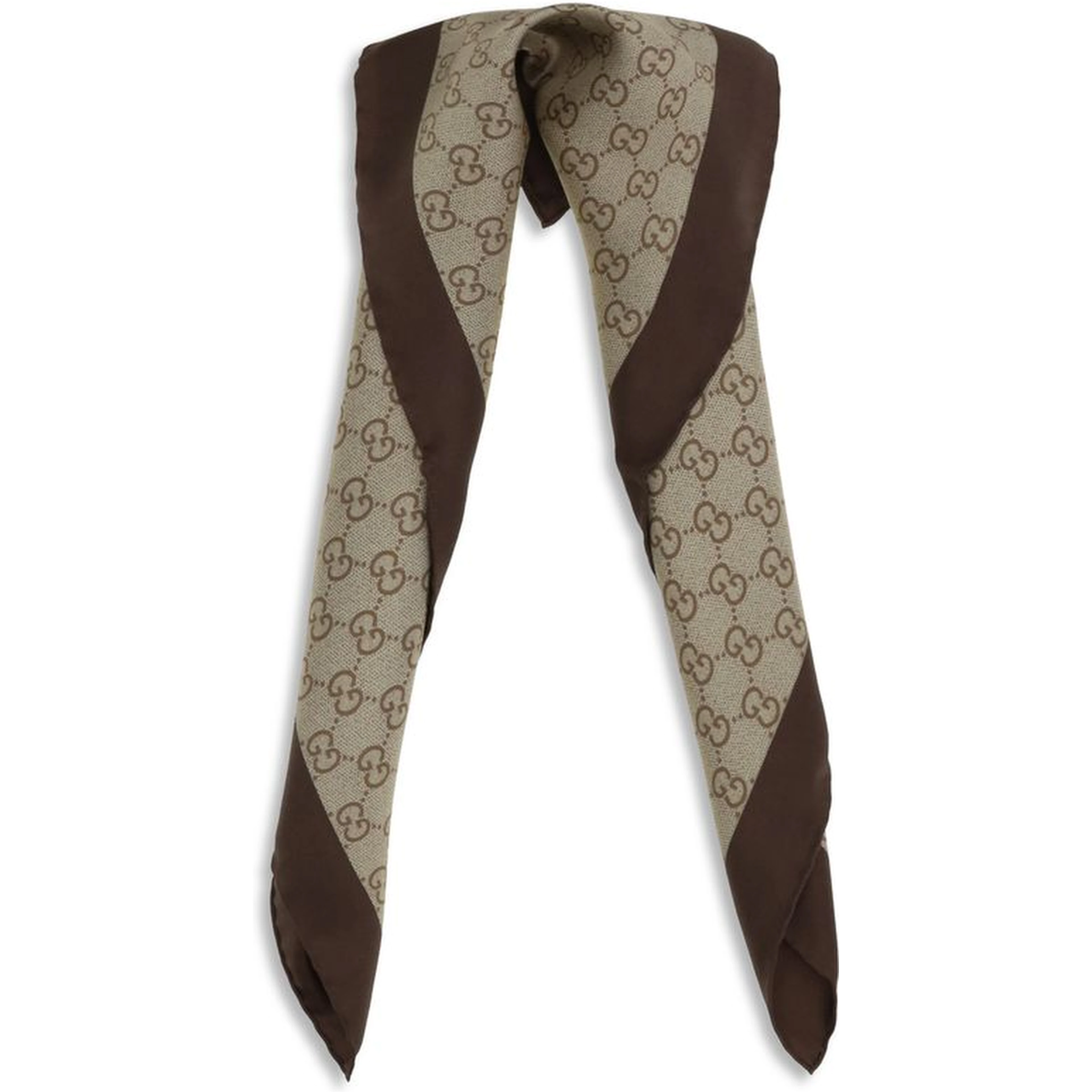 Beige Silk Foulard