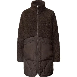 Brown Polyester Coat