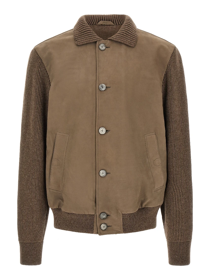 Brown Calfskin Leather Jacket