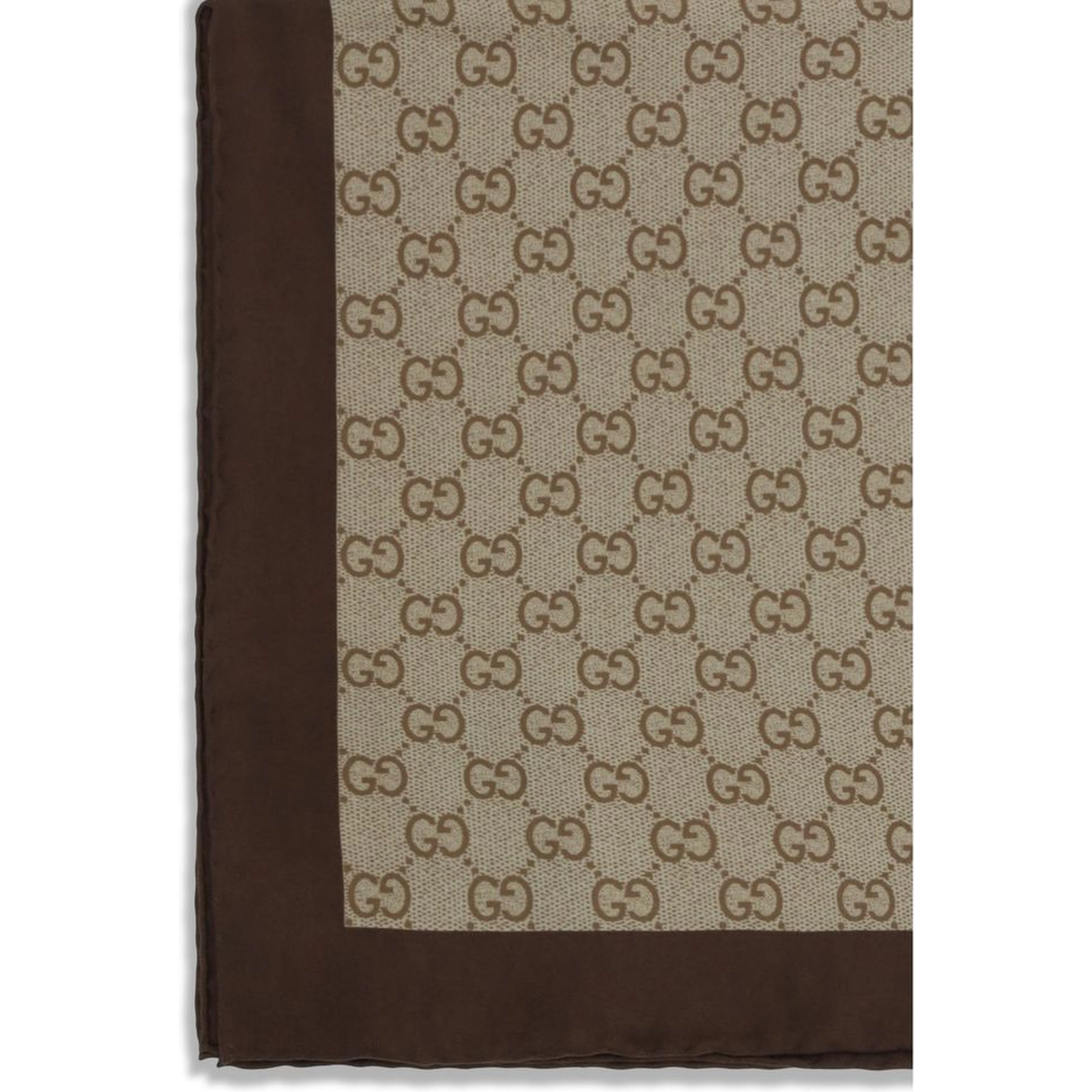 Beige Silk Foulard