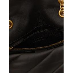 Black Lamb Leather Crossbody Bag