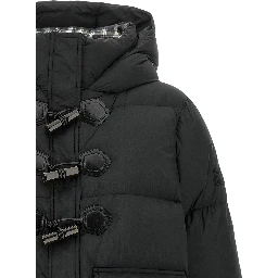 Black Polyamide Full-Length Jacket
